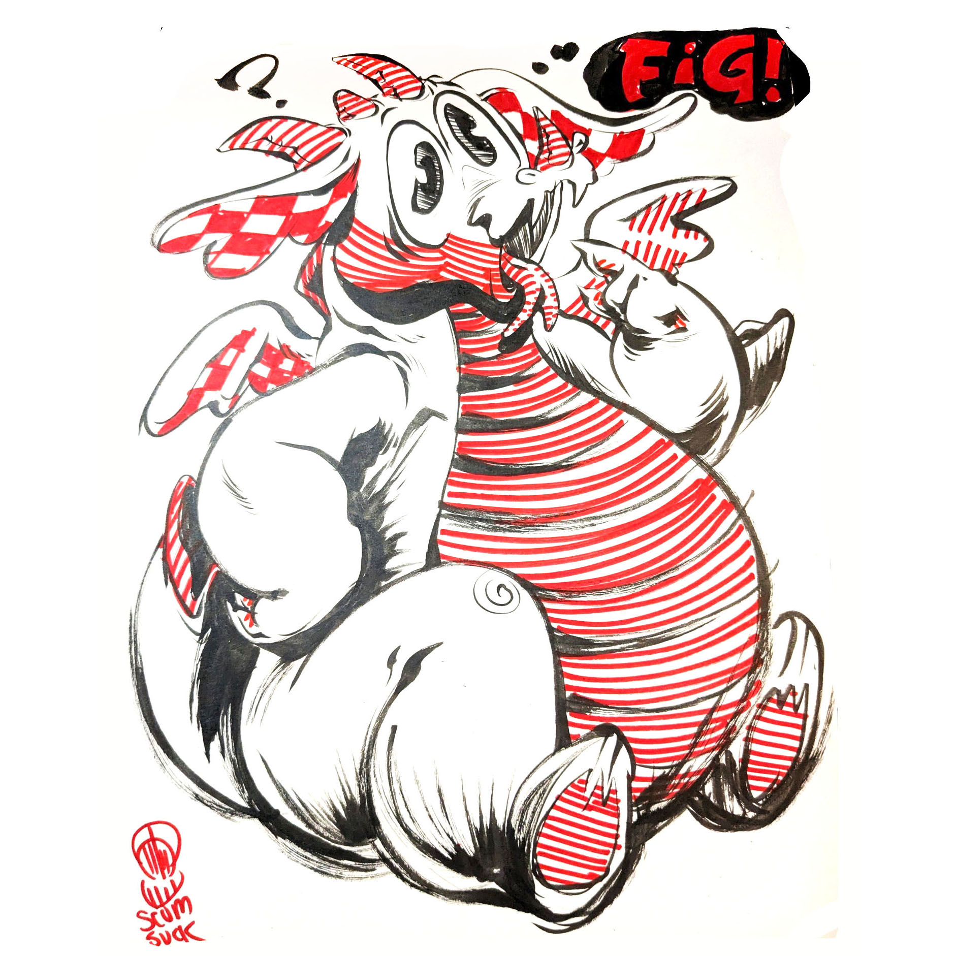 Custom sketch in da mail!
