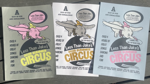 Less Than Jake west coast tour poster set