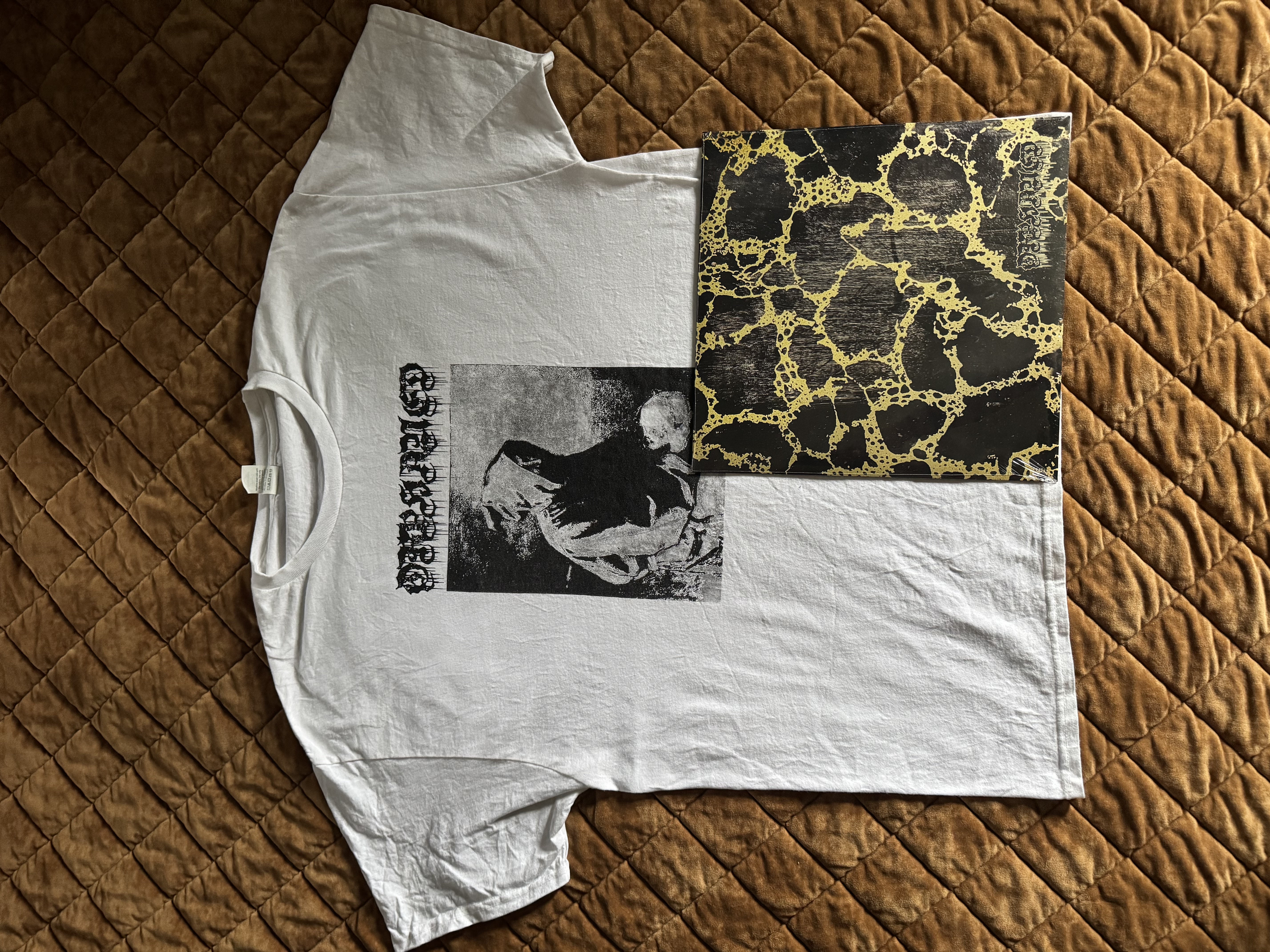 Orphaned / Power & Sacrifice tee and vinyl bundle