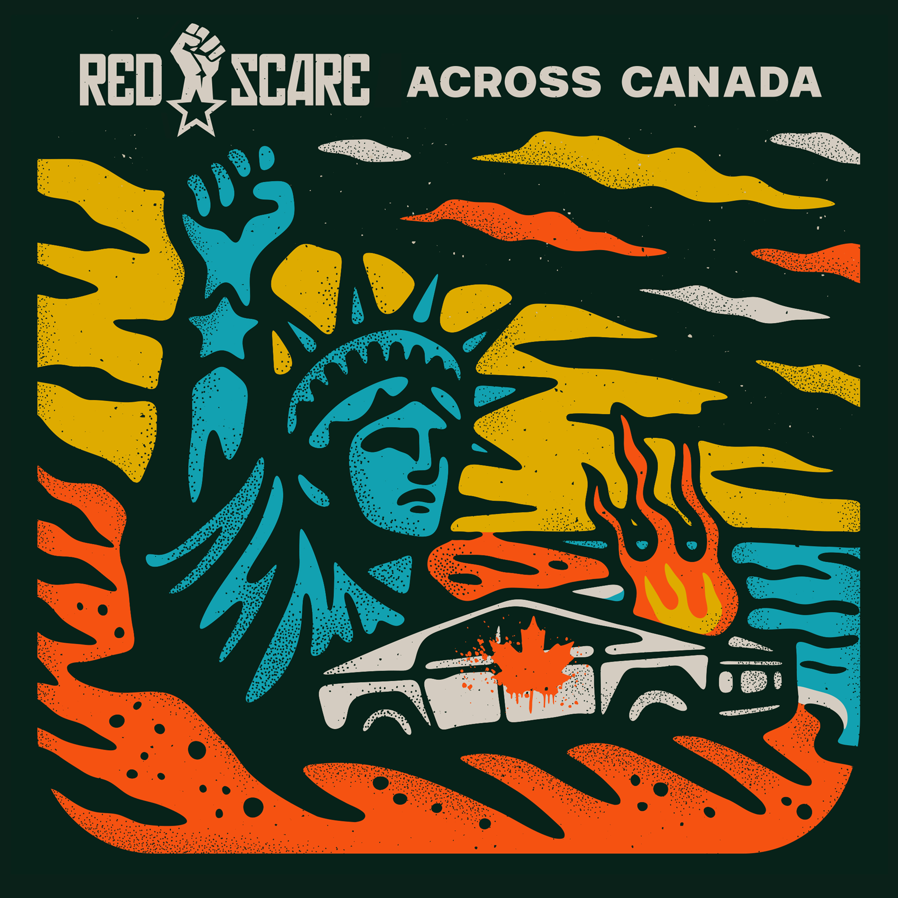Guerilla poubelle + Brendan Kelly + Sam Russo + In The Meantime - Red Scare Across Canada split