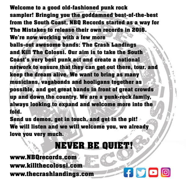 NBQ 002: NBQ SAMPLER Vol.1 (CD compilation EP) ***OUT OF STOCK***