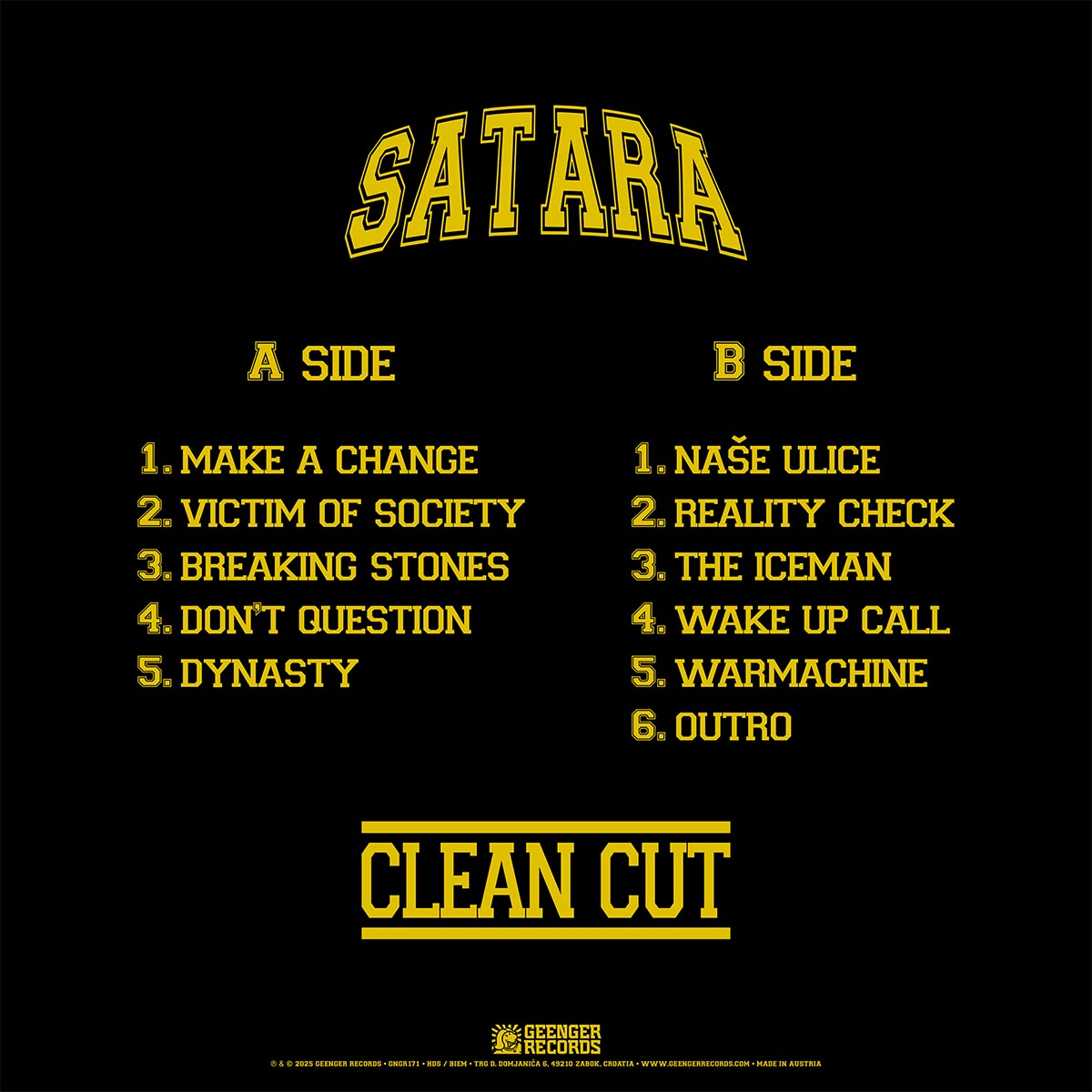 SATARA - Clean Cut