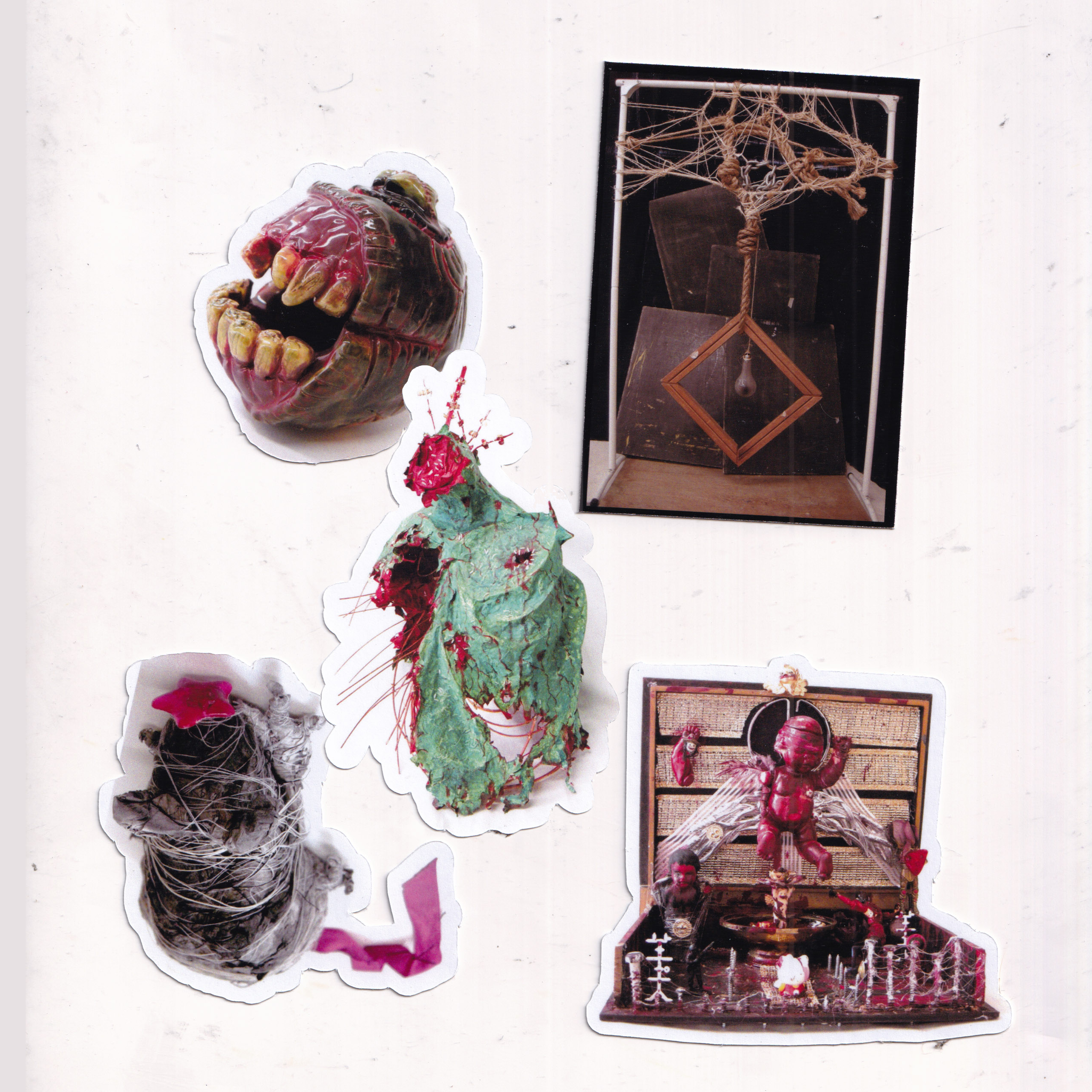 Stickers: Creepy Sculpture Set