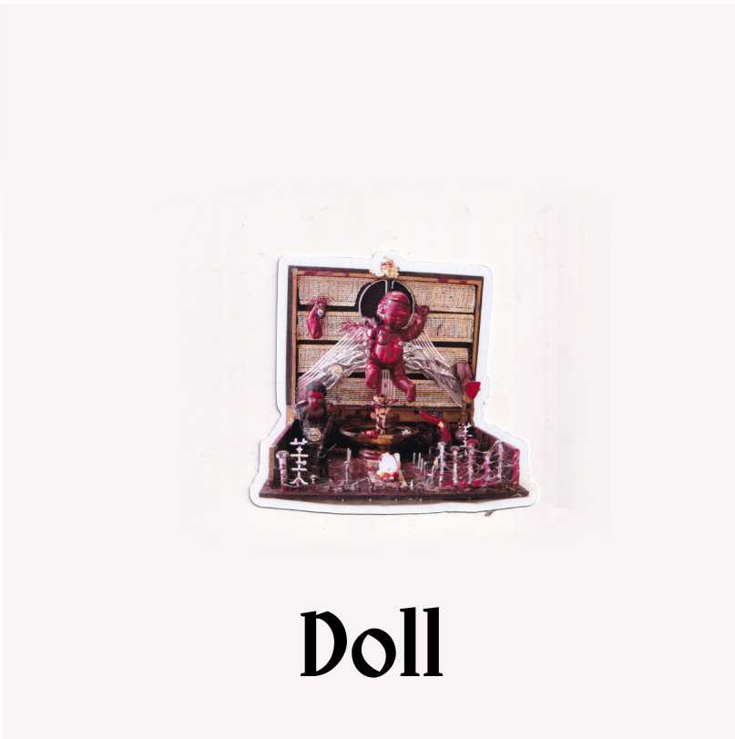 Stickers: Creepy Sculpture Set