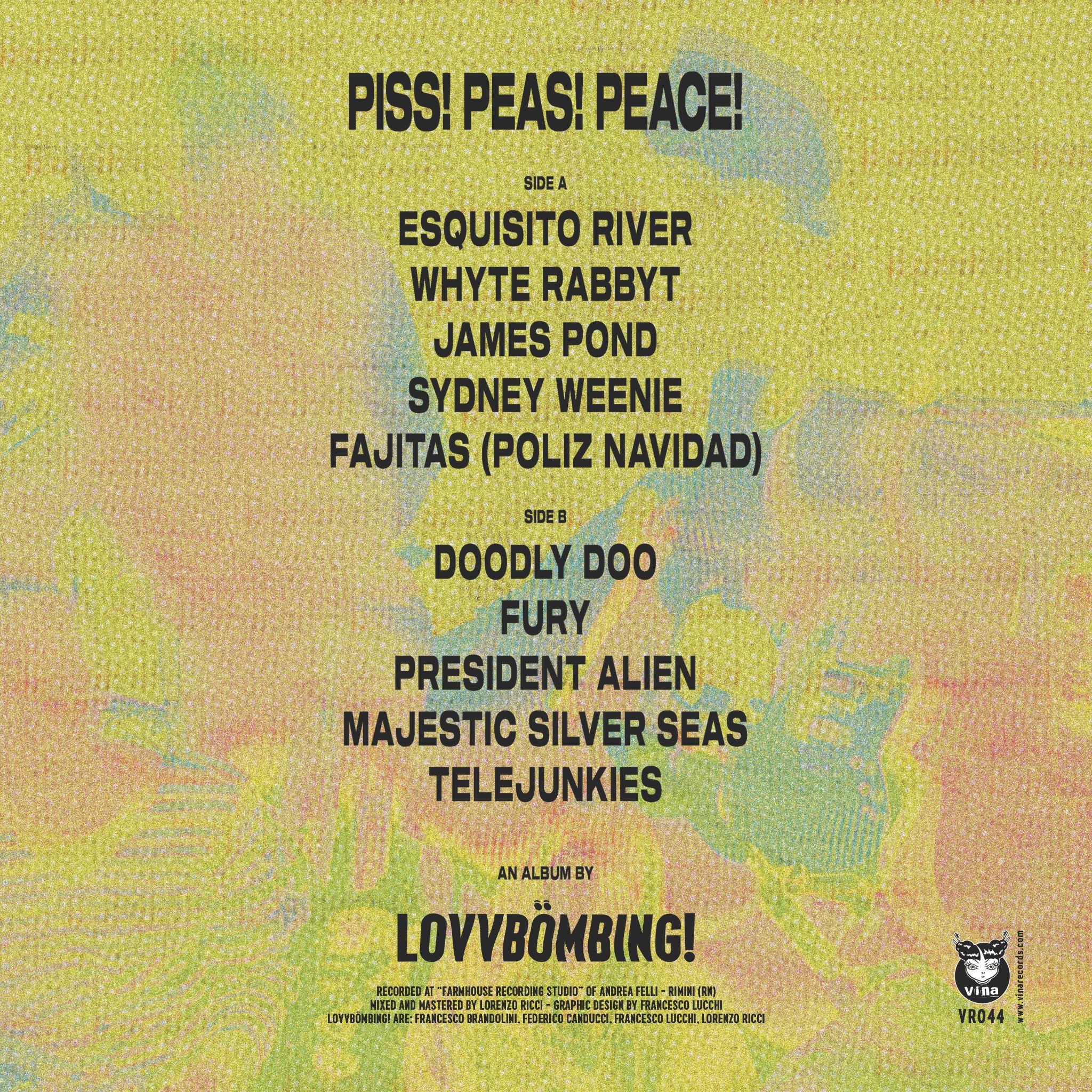 LOVVBÖMBING! - Piss! Peas! Peace! LP