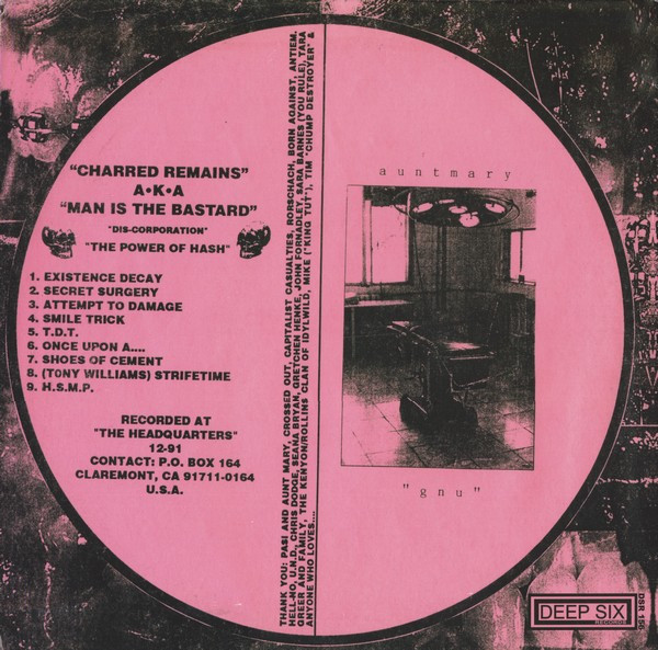 MAN IS THE BASTARD/AUNT MARY - split 10”