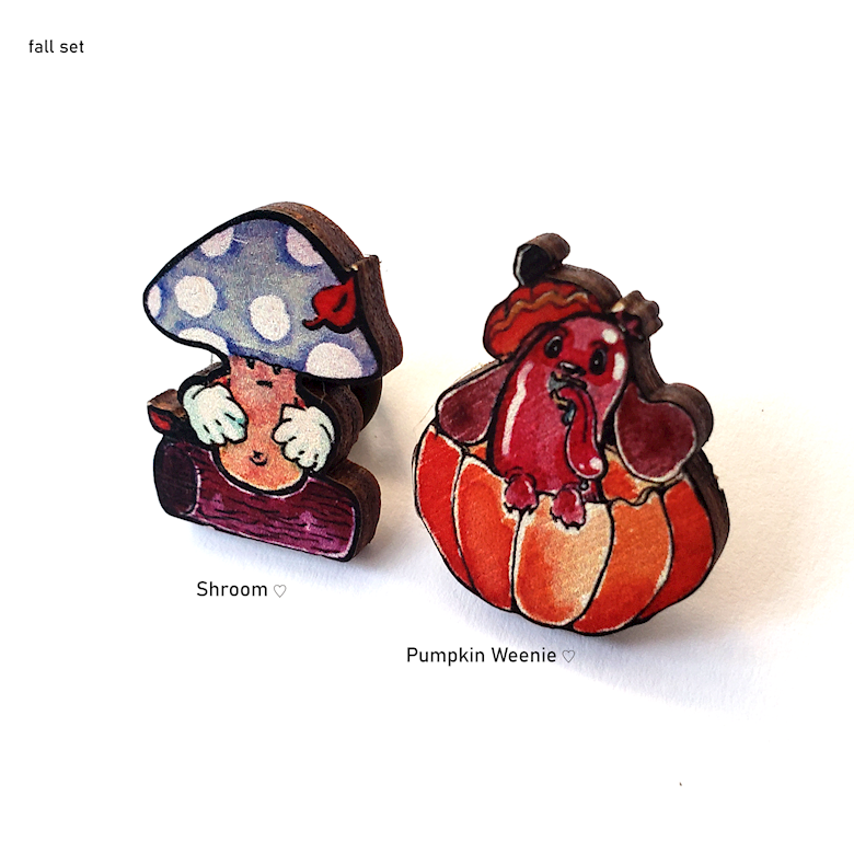 Pins (wood): Seasonal Critters