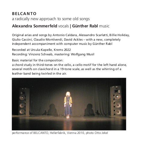 Sommerfeld/Rabl - Belcanto
