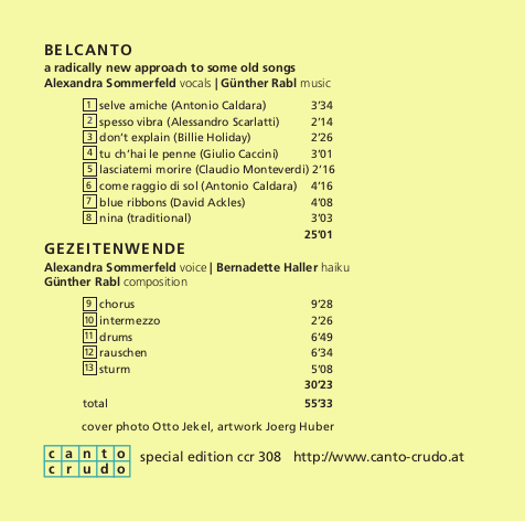 Sommerfeld/Rabl - Belcanto