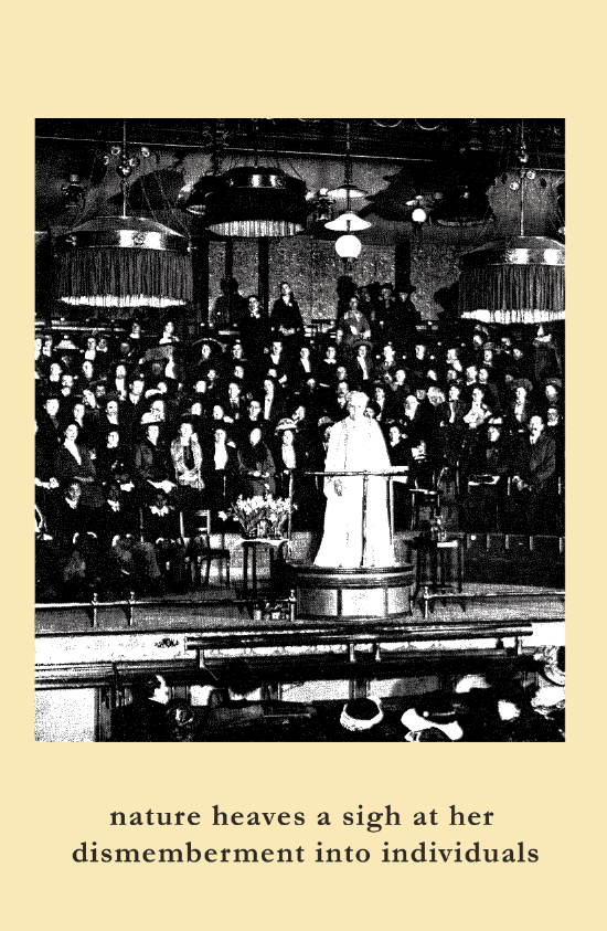 TS - Nature Heaves A Sigh At Her Dismemberment Into Individuals