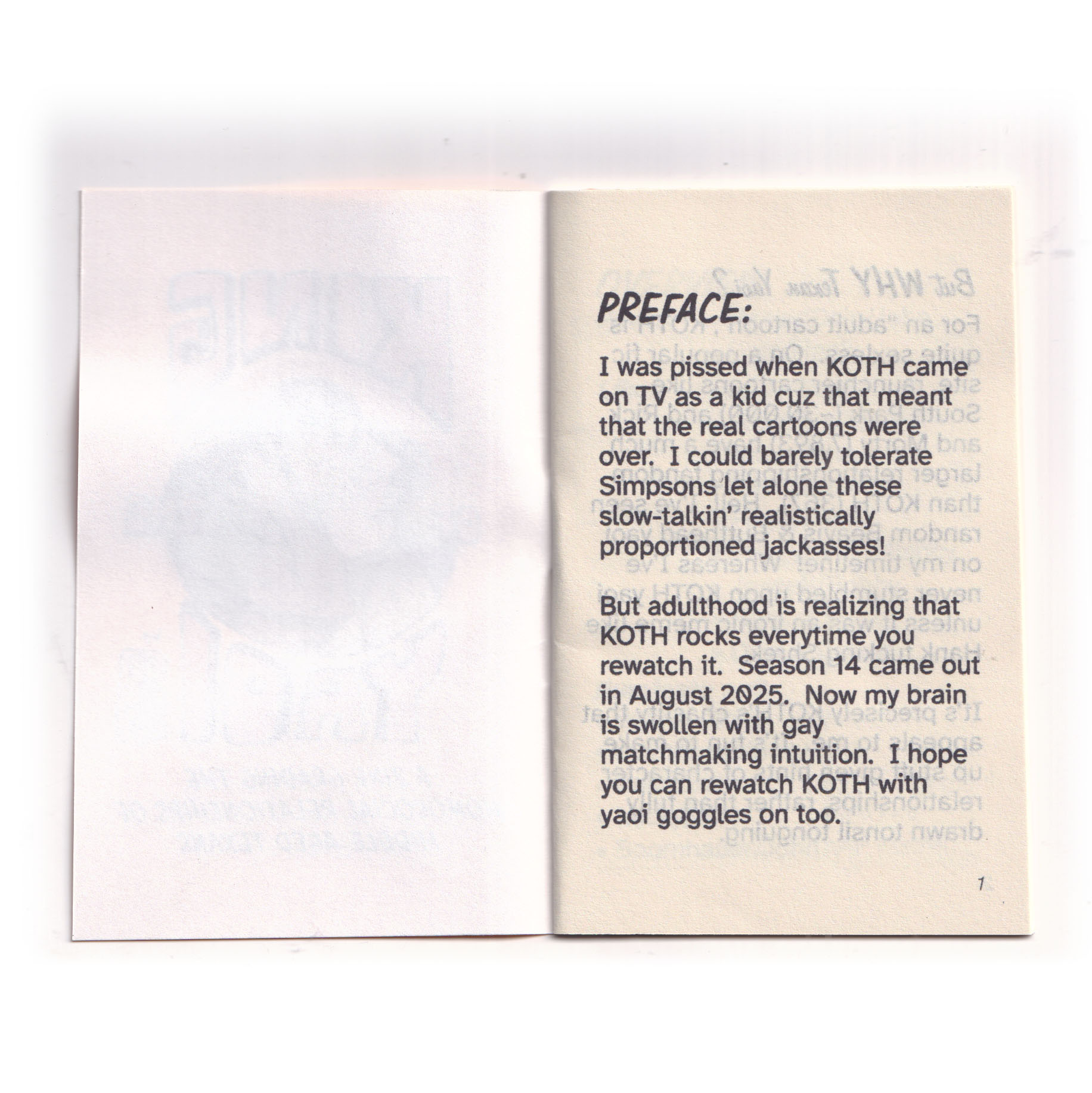 Mini Zine: King of the Yaoi