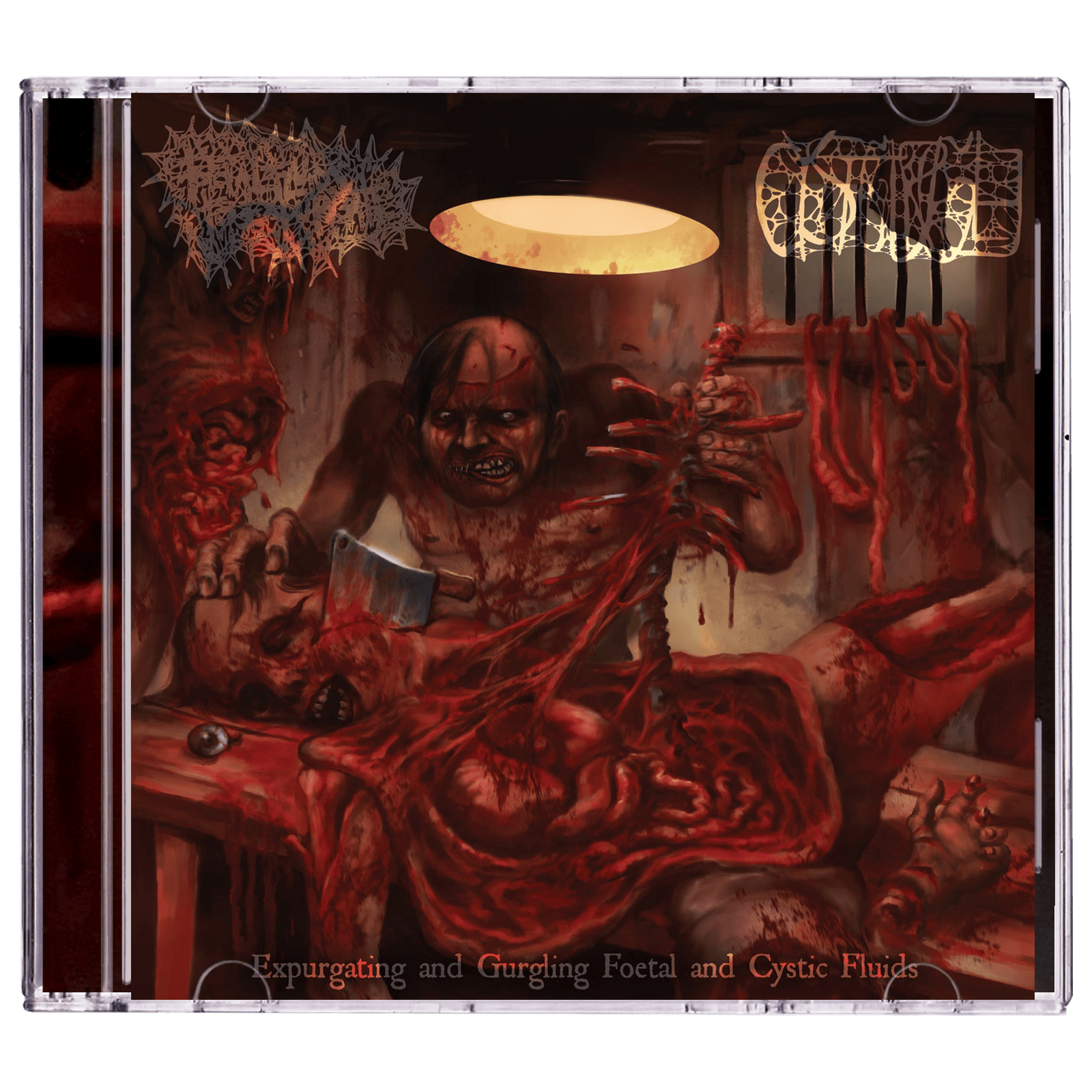 Foetal Fluids To Expurgate / Cystgurgle 'Expurgating And Gargling Foetal And Cystic Fluids (Spit)' CD