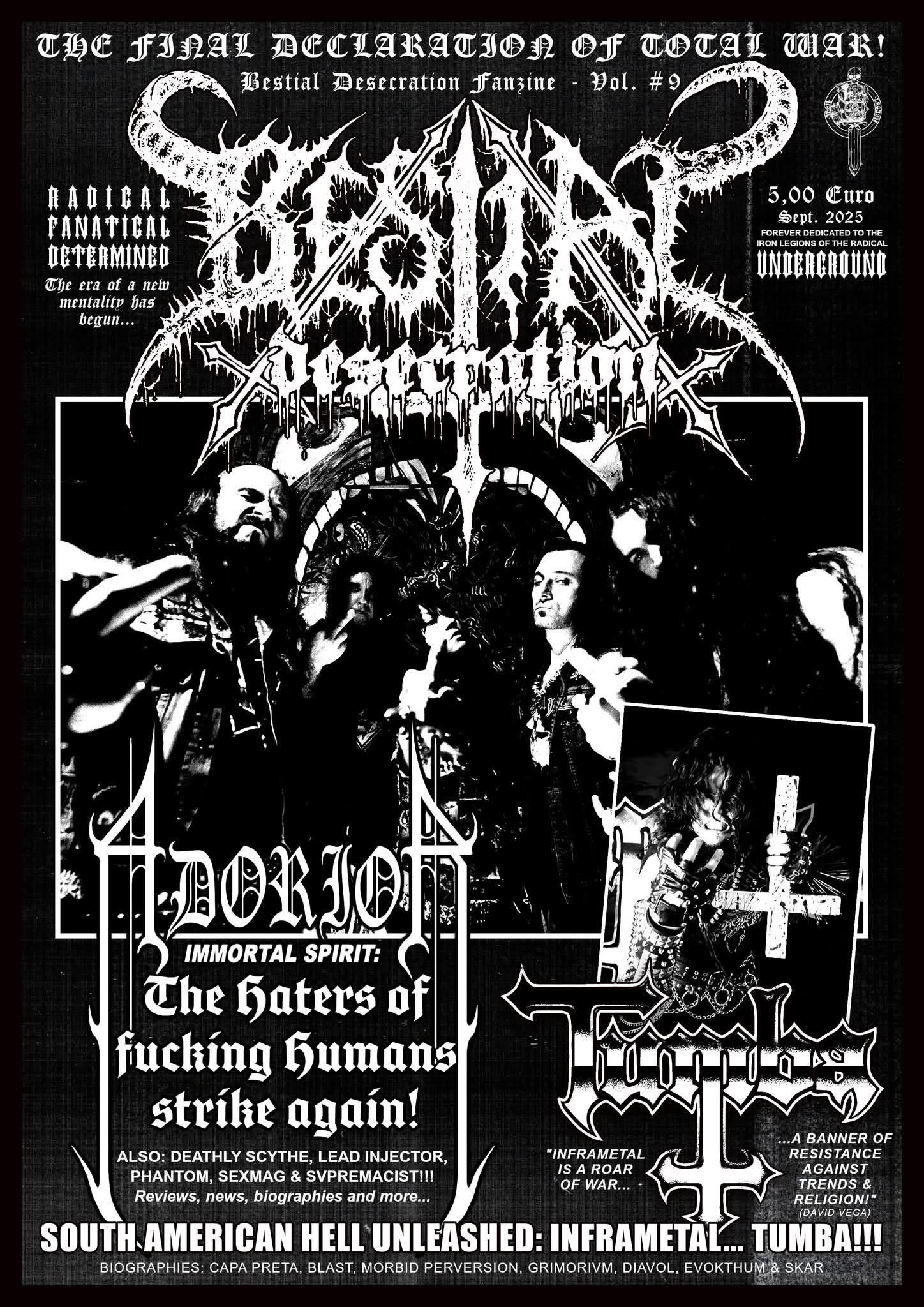 BESTIAL DESEKRATION #9 FANZINE