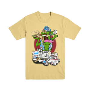 Festin' Makes Me Feel Good T-Shirt - Yellow