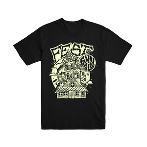 Haunted House T-Shirt - Black w/ Glow in the Dark Ink