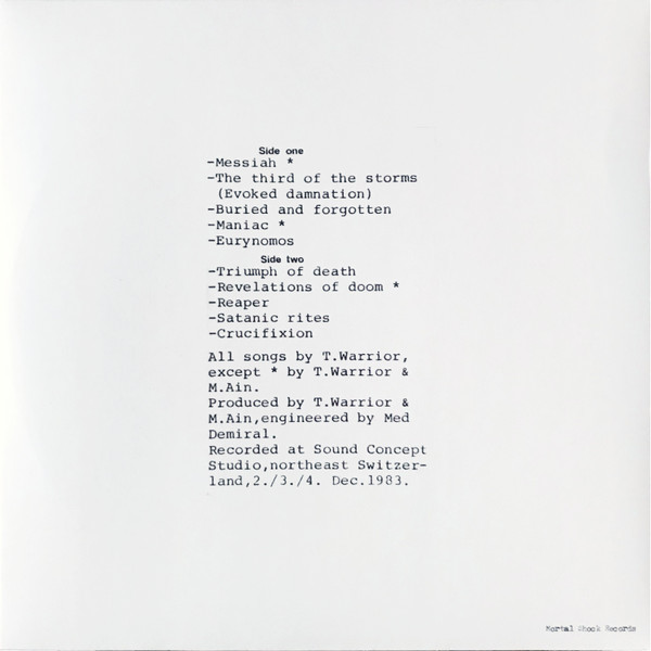 HELLHAMMER - Satanic Rites