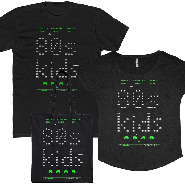 Space Invaders tee / tote