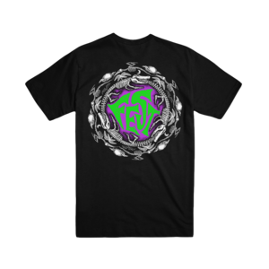 Bone Circle Backprint T-Shirt - Black