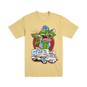Festin' Makes Me Feel Good T-Shirt - Yellow