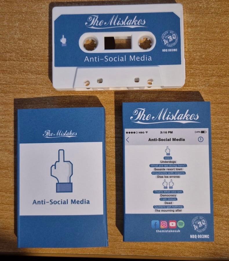 NBQ 003MC The Mistakes - Anti-Social Media (Cassette album)