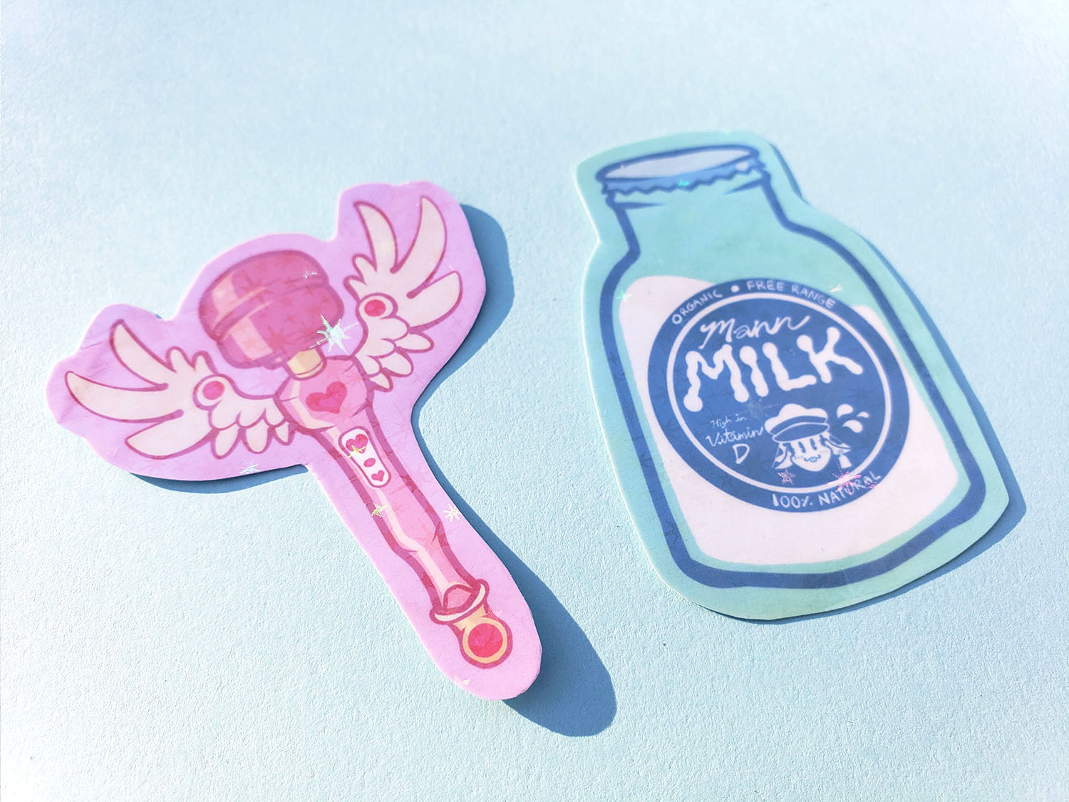 Stickers: Magic Wand + Mann Milk