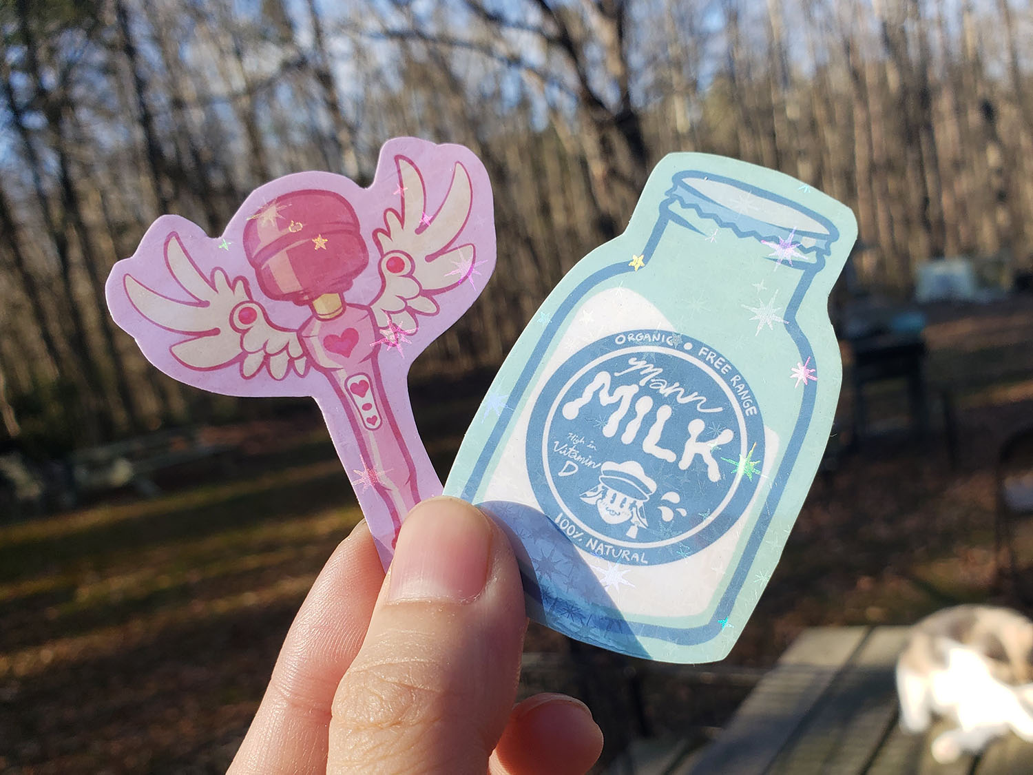Stickers: Magic Wand + Mann Milk