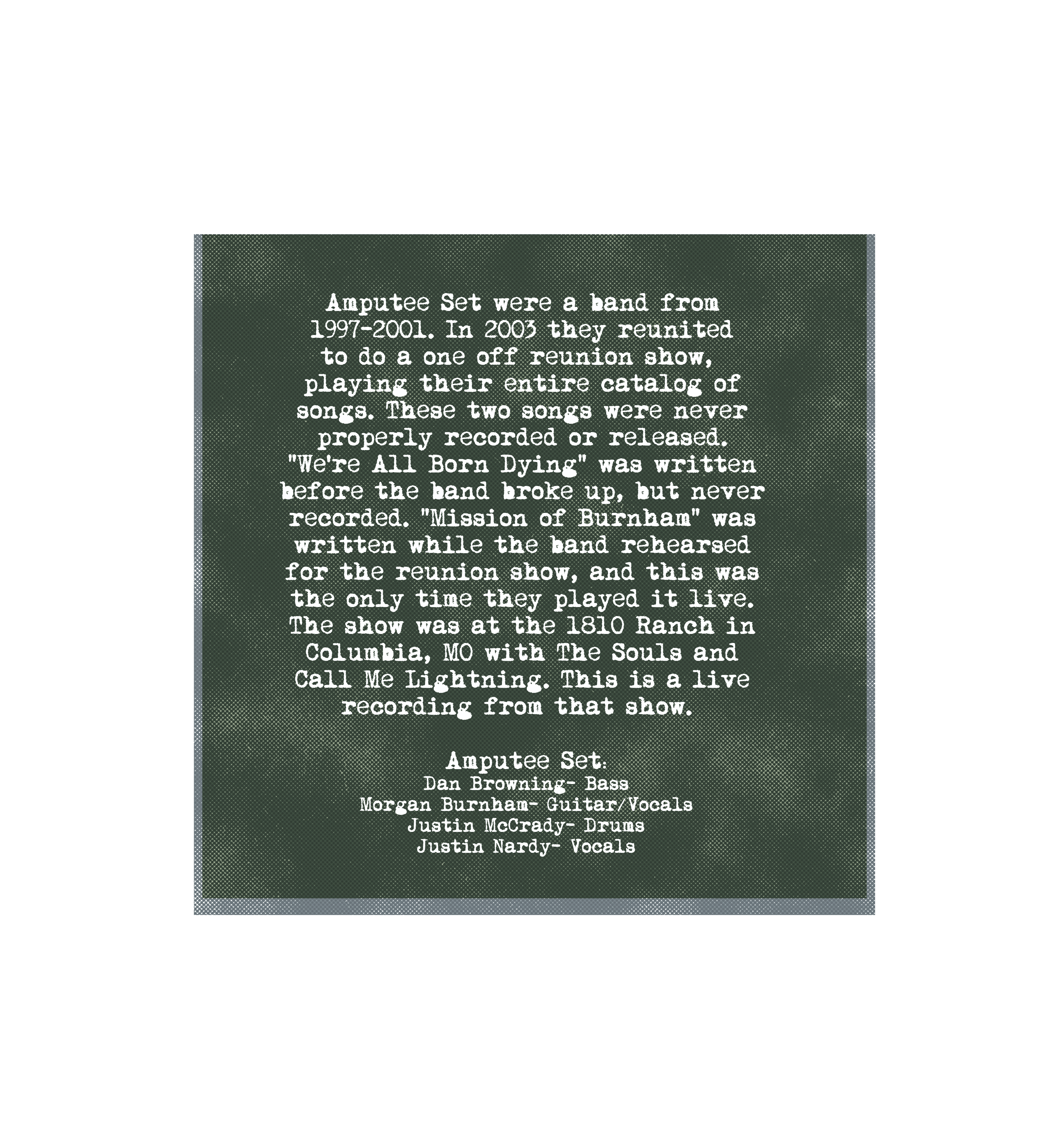 Amputee Set- Two Live Ones From 2003 7