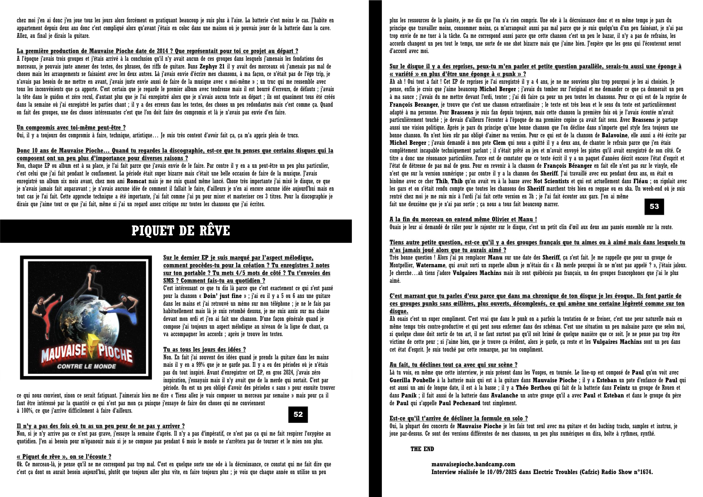 Mauvaise Pioche - Doin' Just Fine