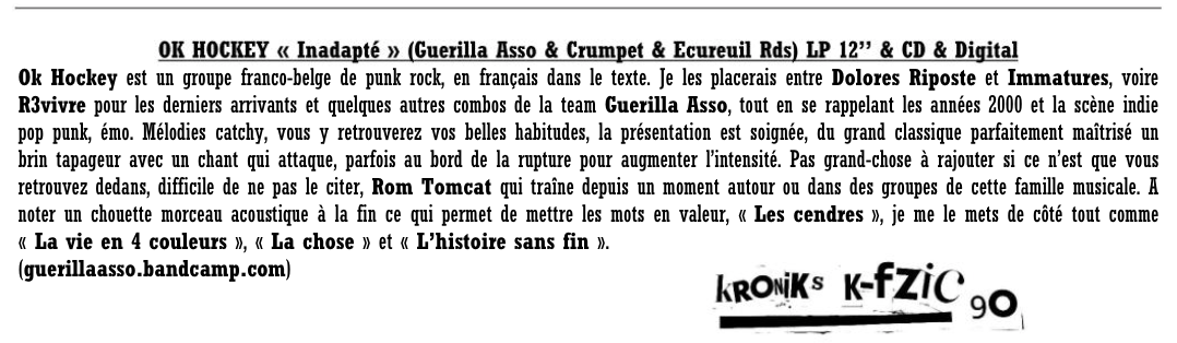 OK Hockey - Inadapté