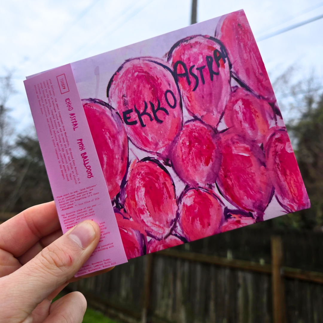 Product shots of Ekko Astral - pink balloons: popped