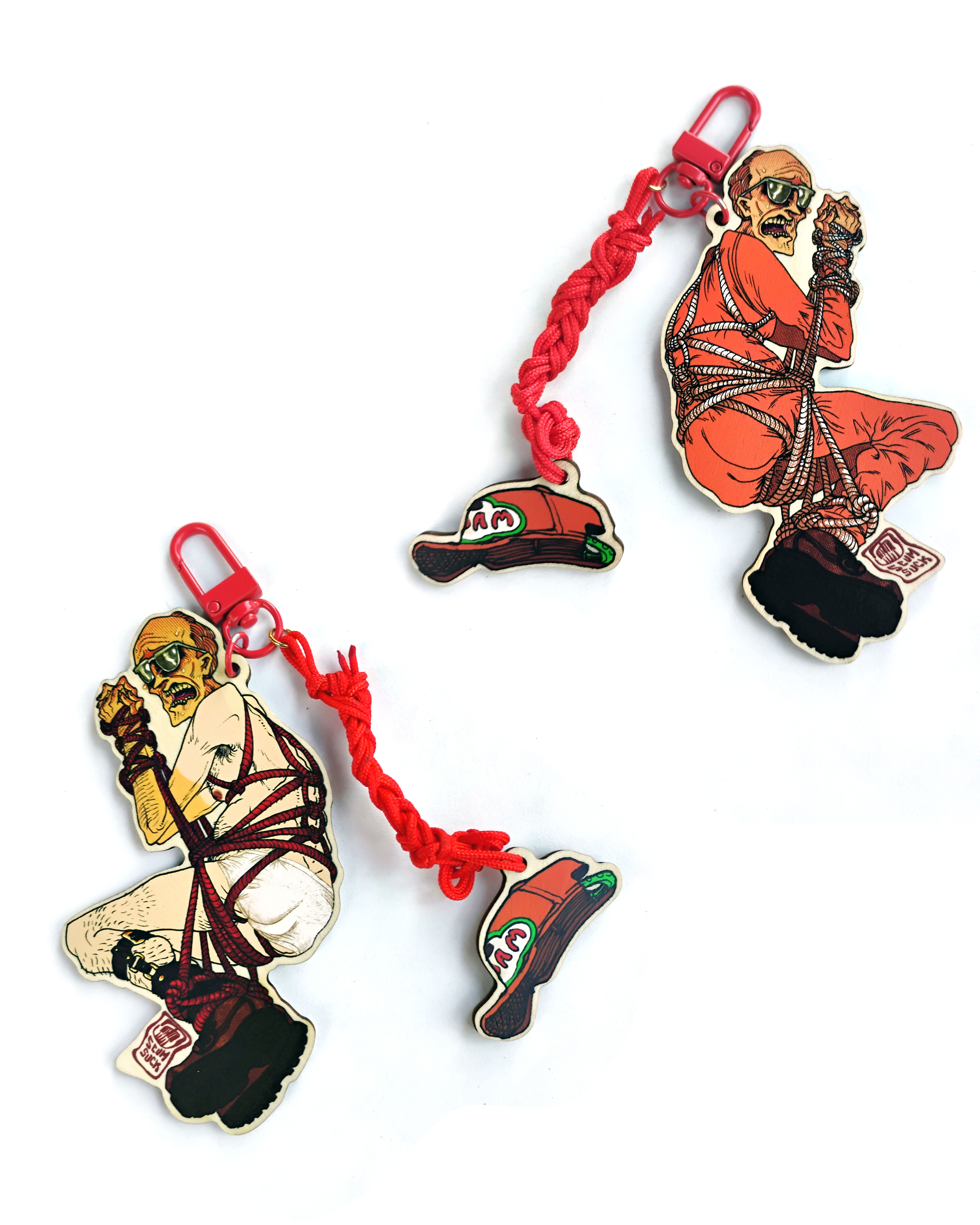 Kinbaku Keychains: Brock + Rusty, Dale + John