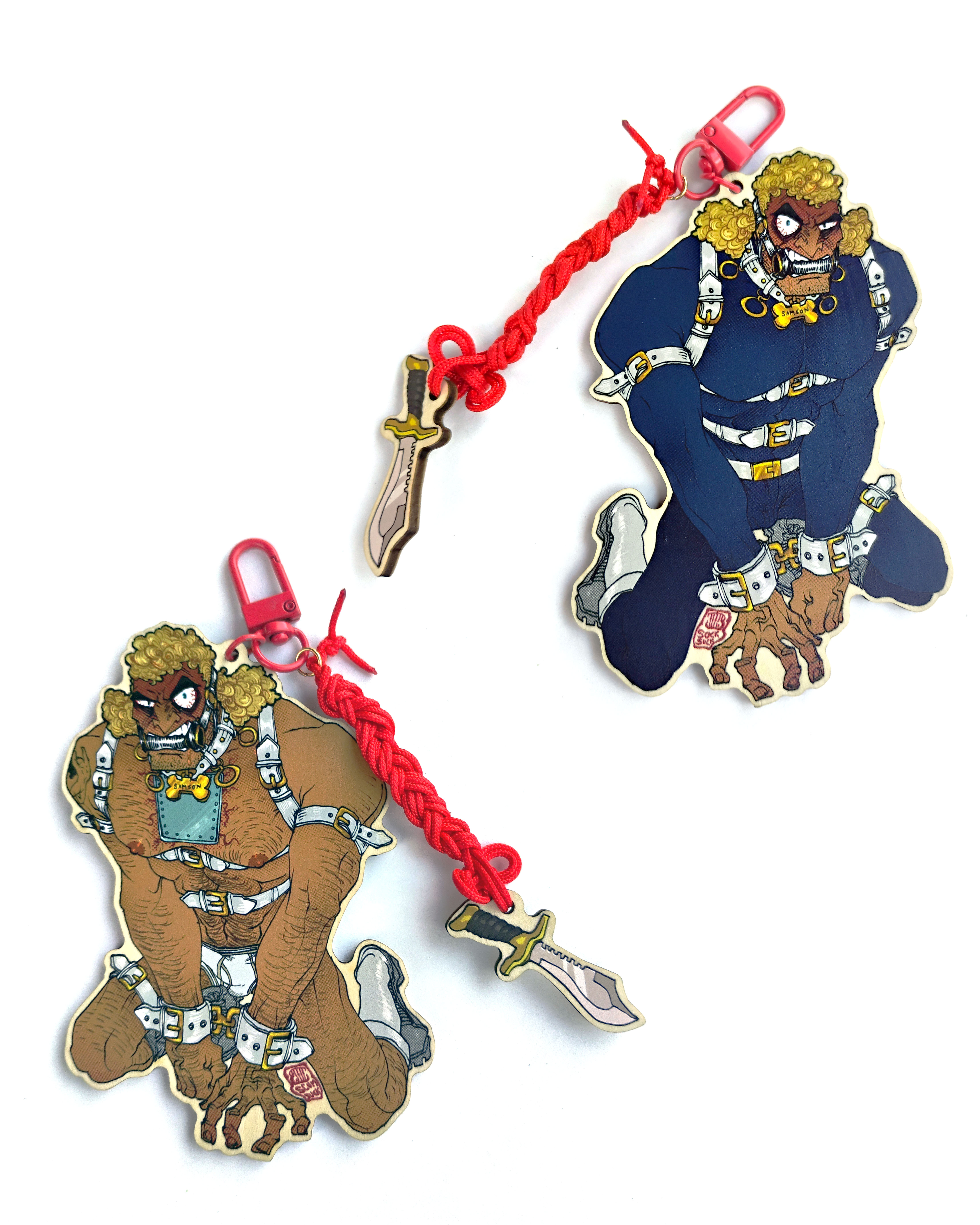 Kinbaku Keychains: Brock + Rusty, Dale + John