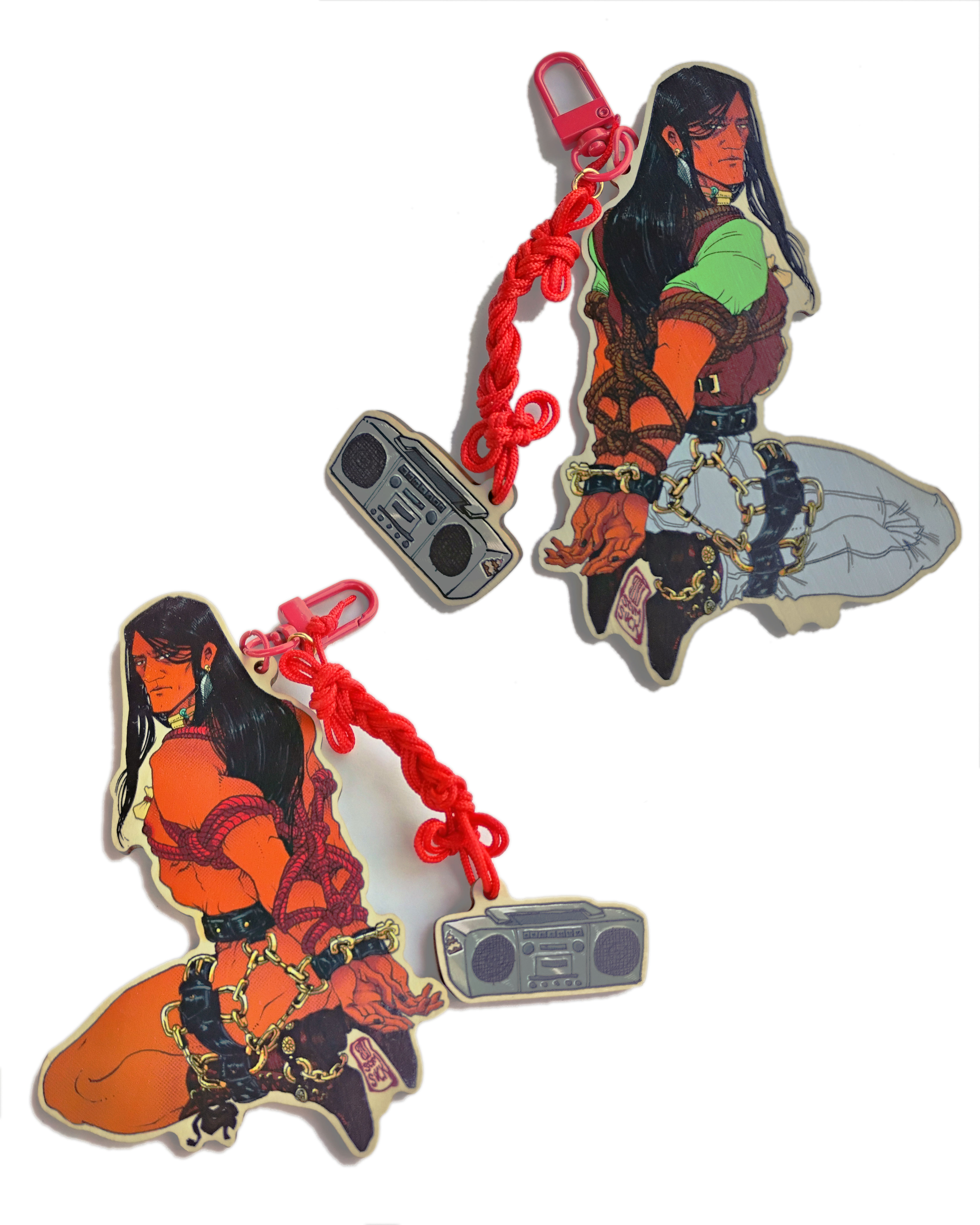 Kinbaku Keychains: Brock + Rusty, Dale + John