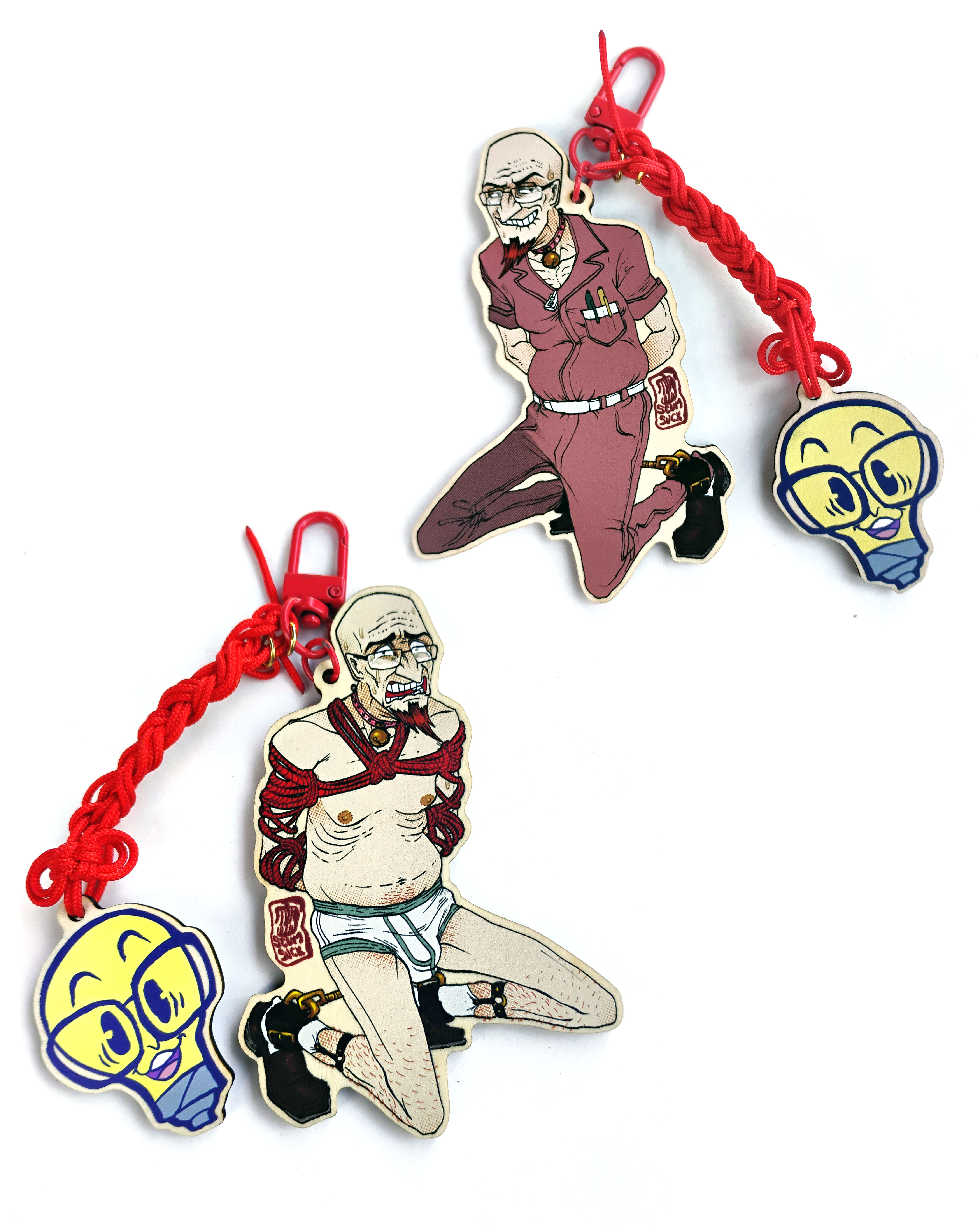 Kinbaku Keychains: Brock + Rusty, Dale + John
