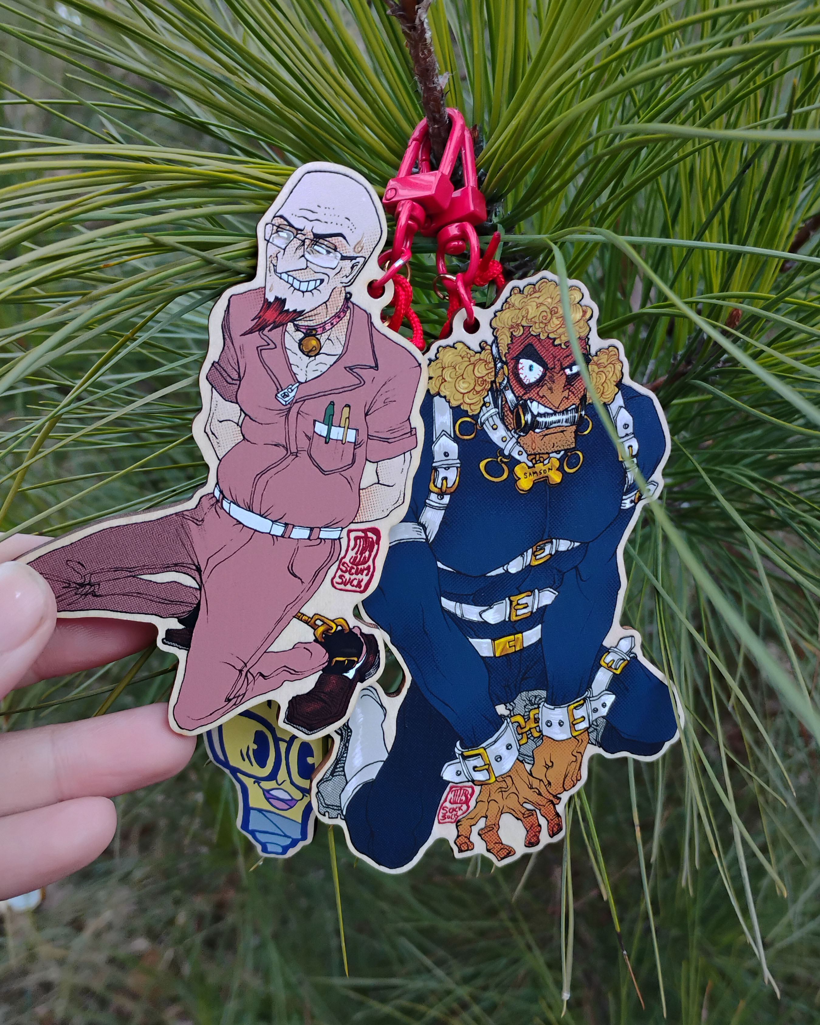 Kinbaku Keychains: Brock + Rusty, Dale + John