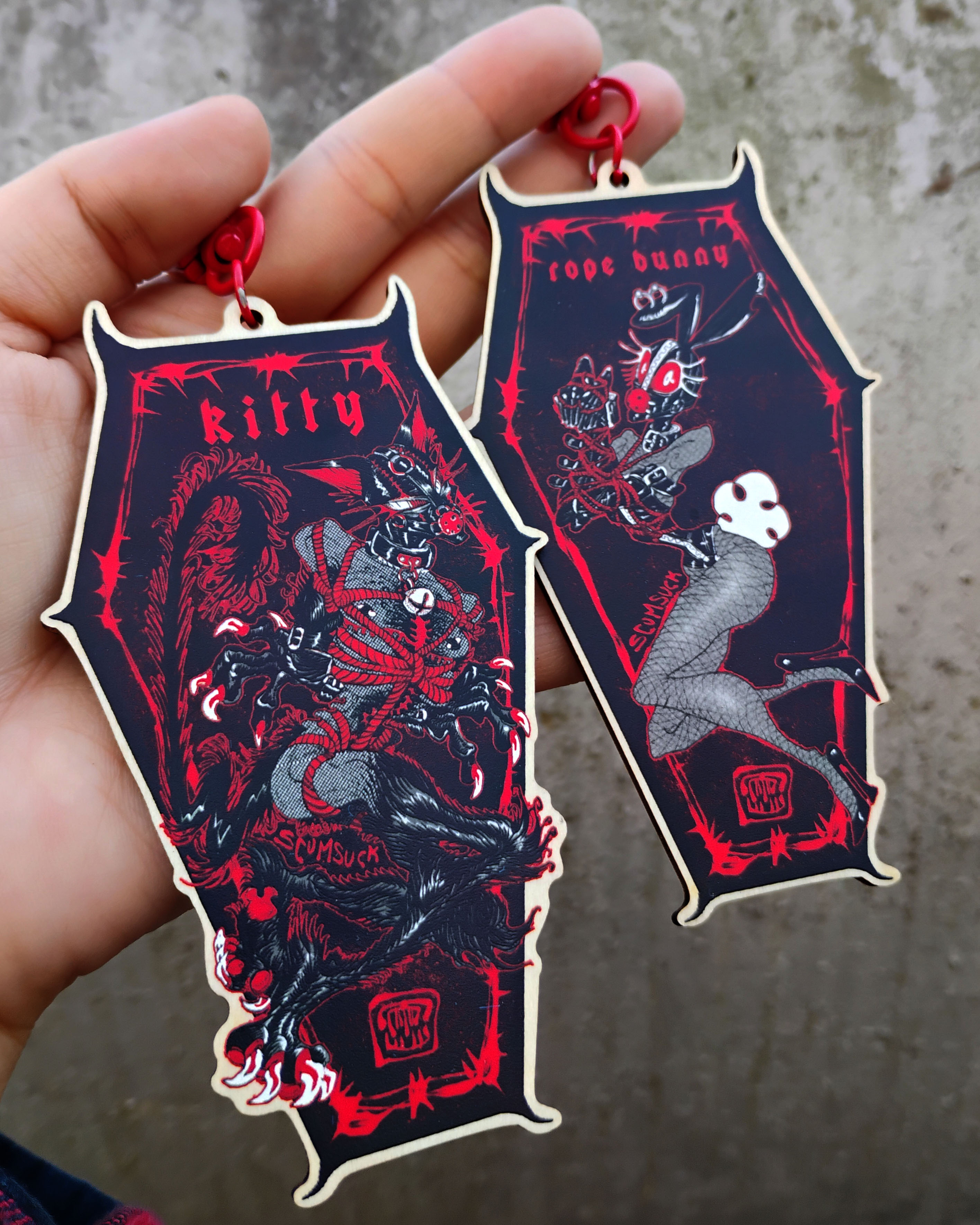 Charms: Rope Bunny + Kitty