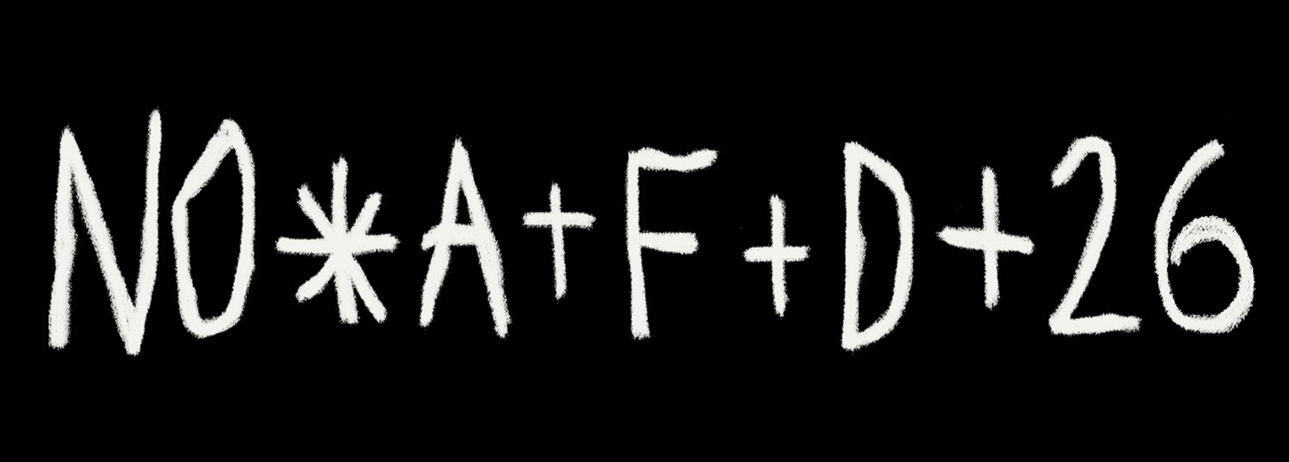 NO*A+F+D+26 Aufkleber