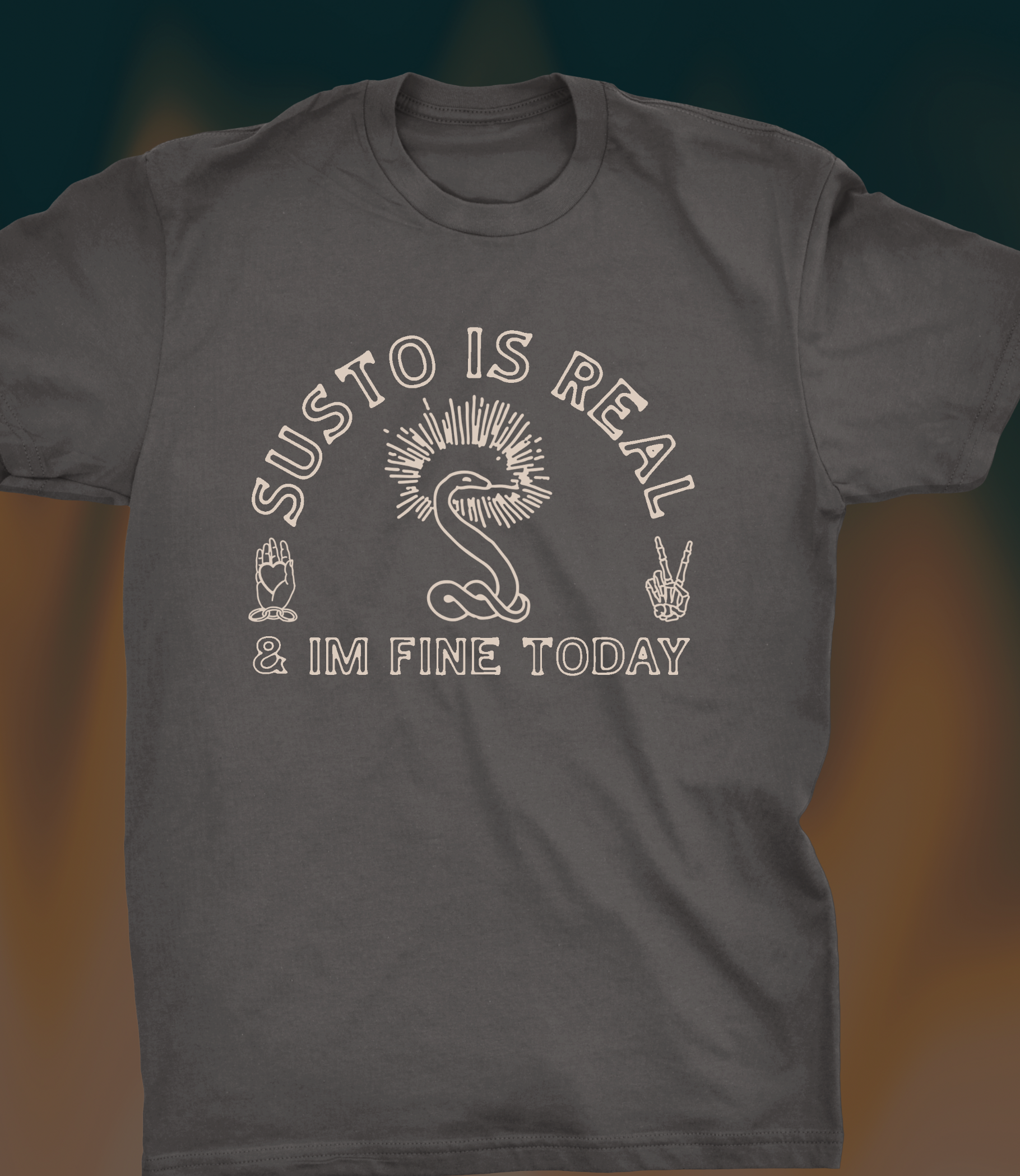 SUSTO IS Real Western Snake Tee