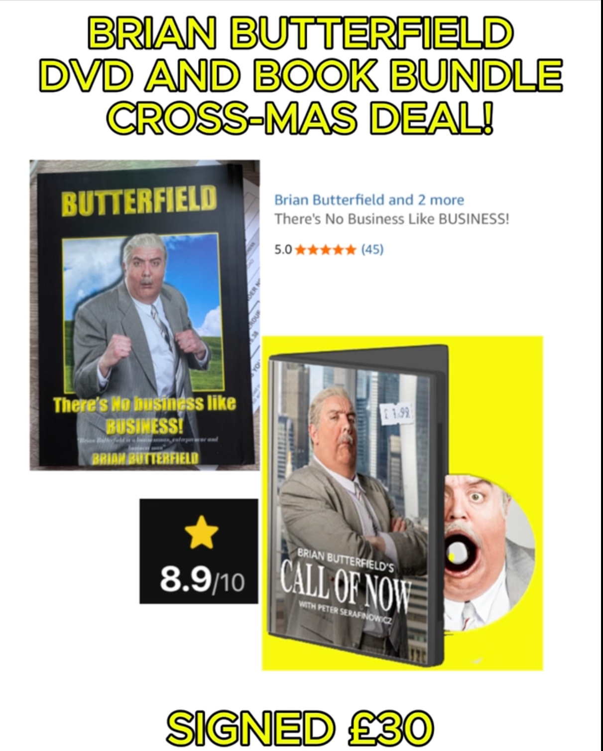 BRIAN BUTTERFIELD BHRISTMAS BUNDLE SIGNED