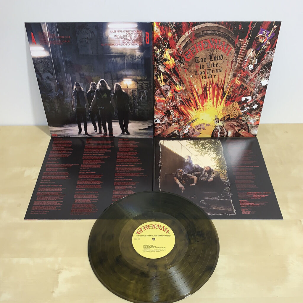 GEHENNAH - Too Loud to Live, Too Drunk to Die LP