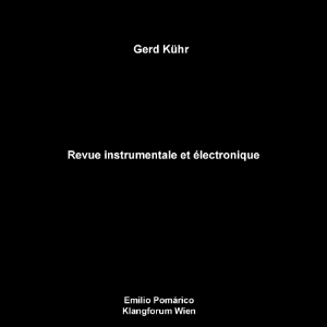 Gerd Kühr - Revue instrumentale Et Électronique LP