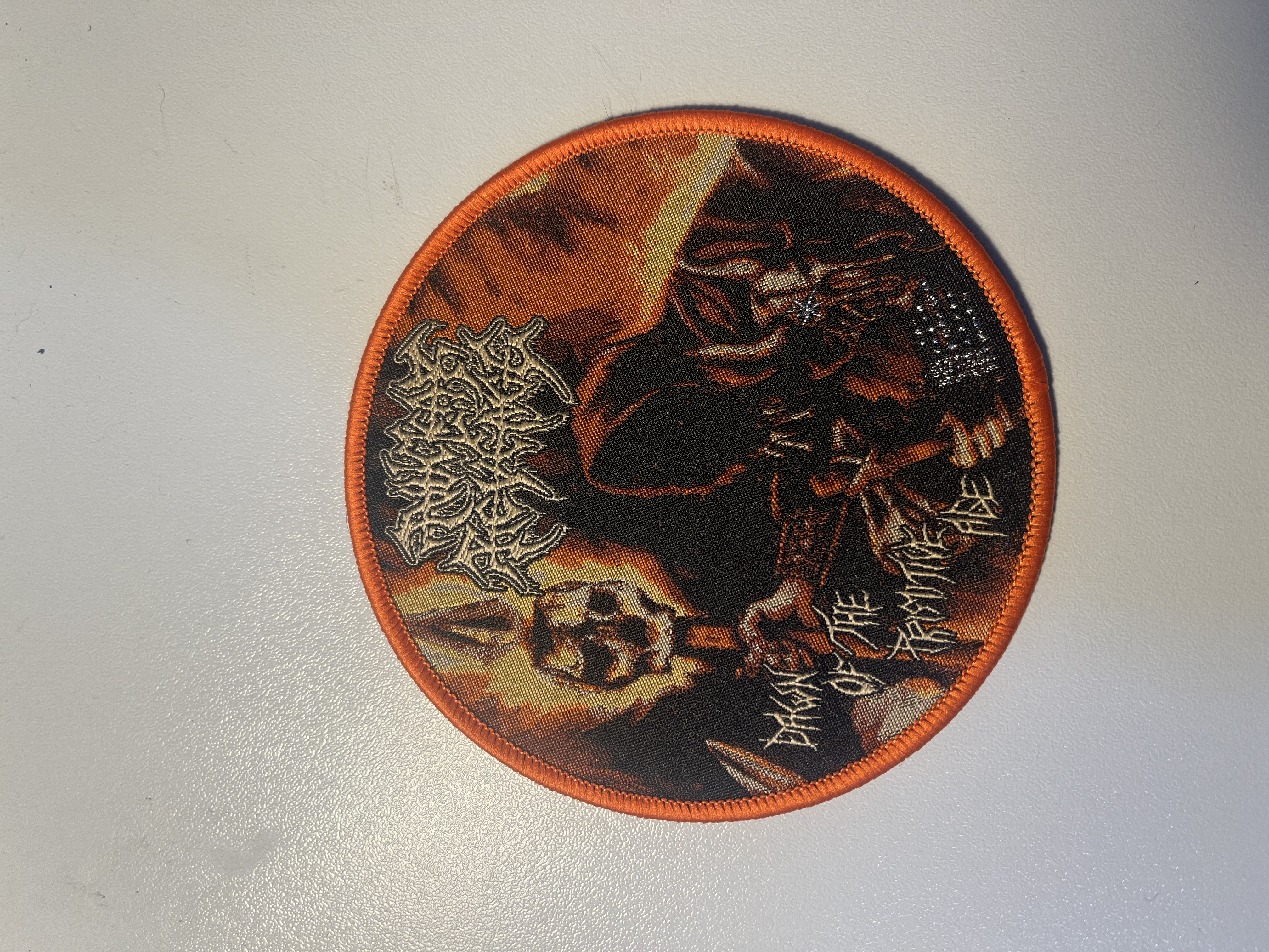 NUCLEAR REVENGE - Dawn of the Primitive Age ROUND WOVEN PATCH