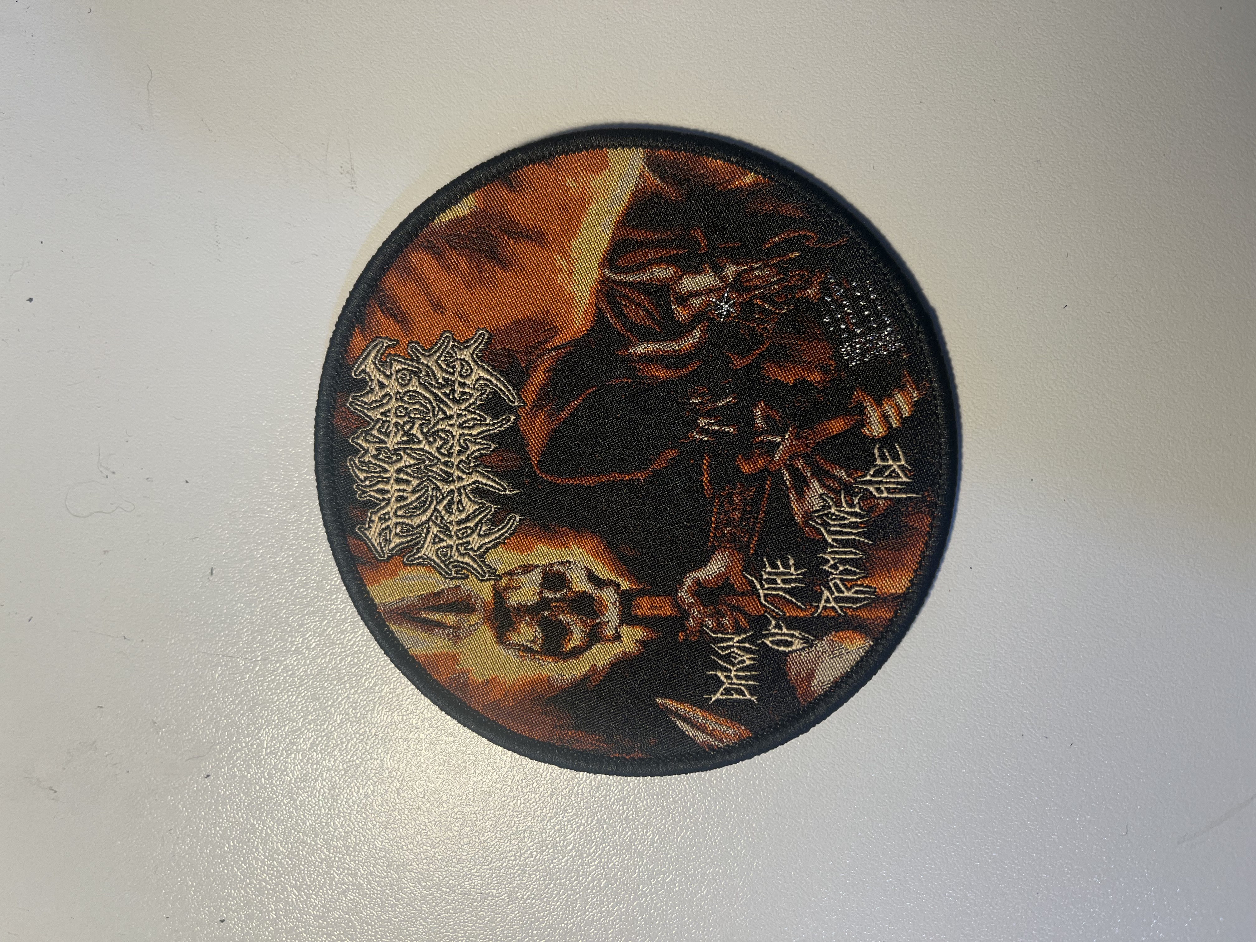 NUCLEAR REVENGE - Dawn of the Primitive Age ROUND WOVEN PATCH