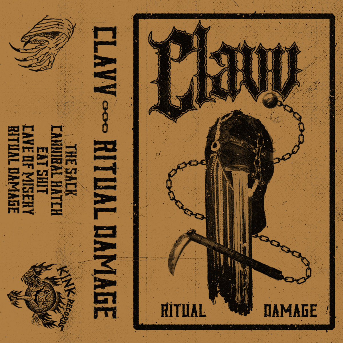 CLAVV - Ritual Damage - Cassette (KINK RECORDS)