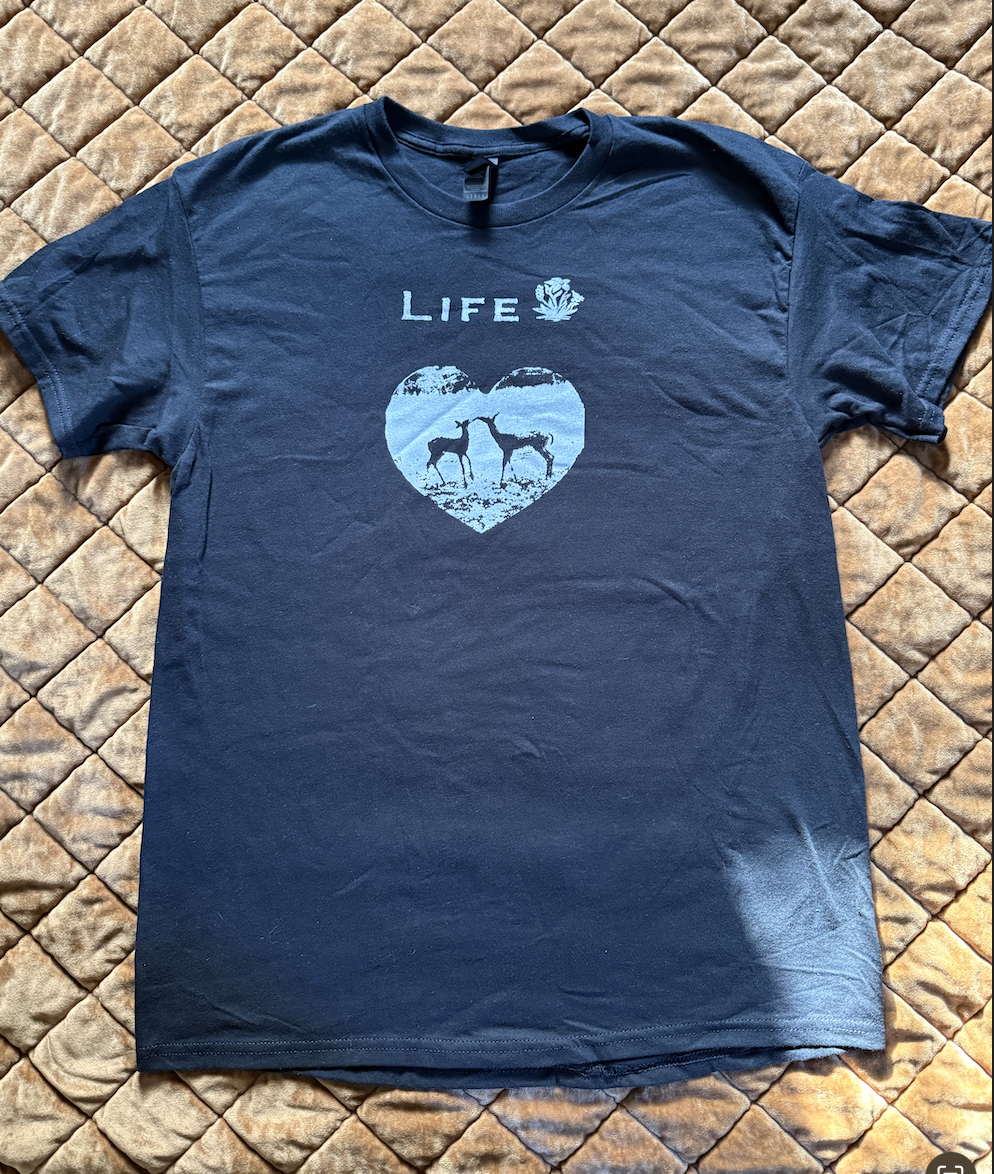 Life Short Sleeve Deer Black T
