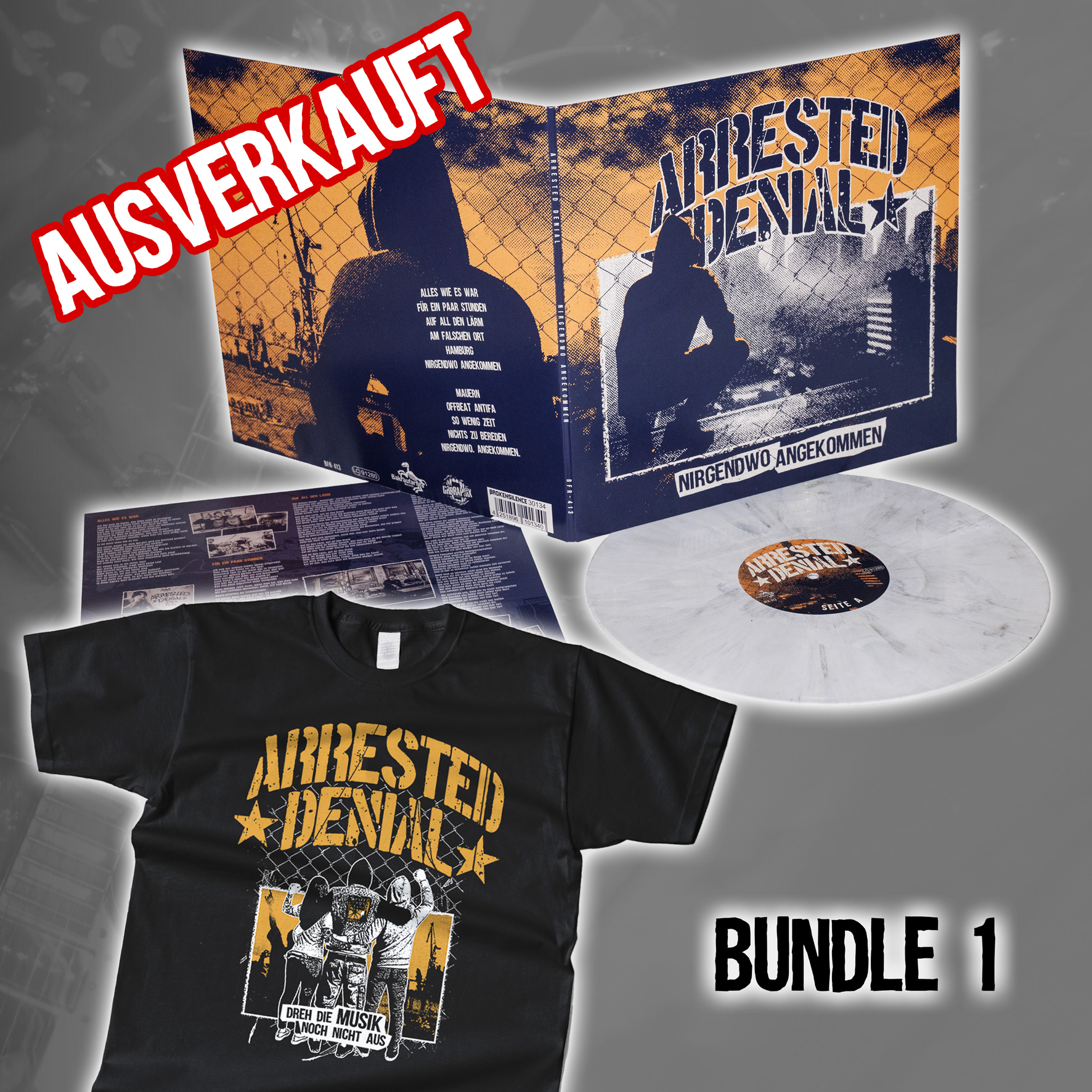 Nirgendwo Angekommen - Vinyl - Limited Edition + T-Shirt - BUNDLE (Pre-Order)