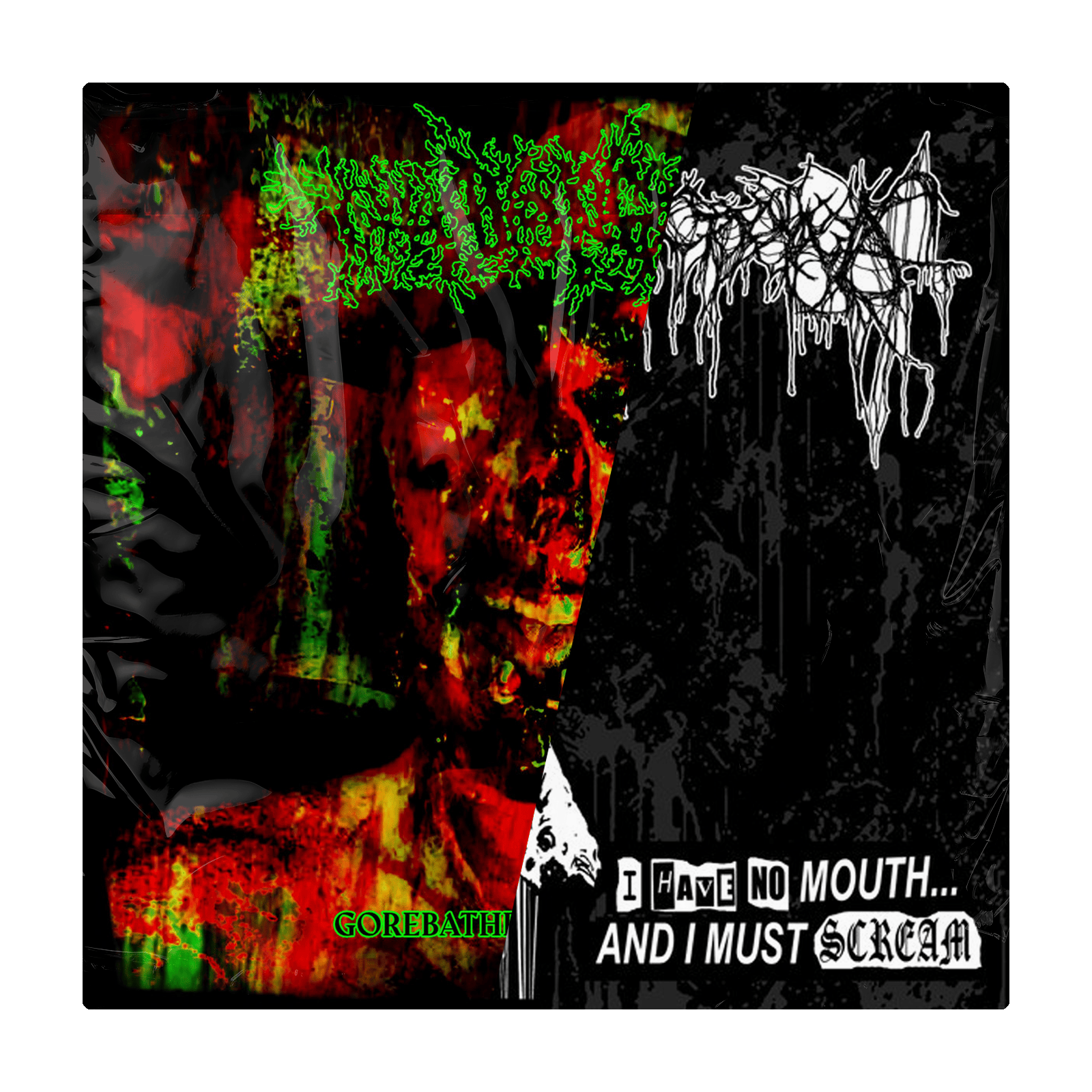 Nyctophagia / Thanatopsis 'I Have No Mouth And I Must Scream / Gorebathed On Acid Spew (Split)' CD