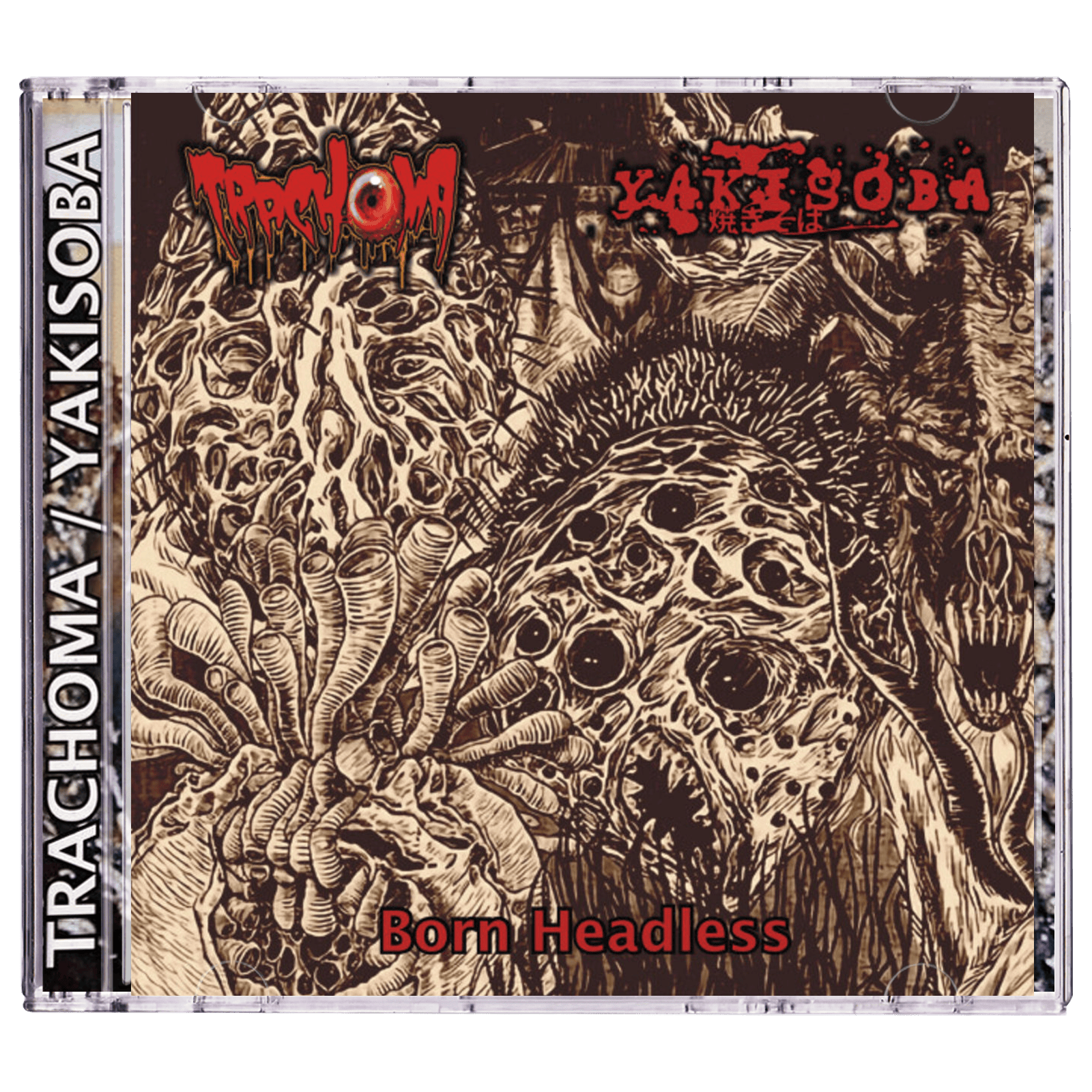 Trachoma / Yakisoba 'Born Headless (Split)' CD