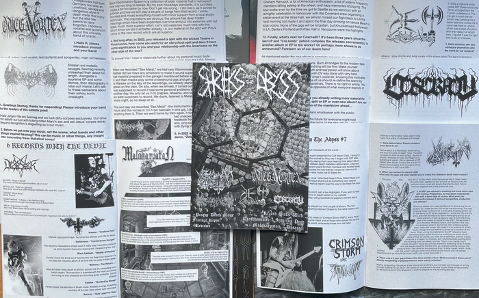 SHRIEK FROM THE ABYSS #7 FANZINE