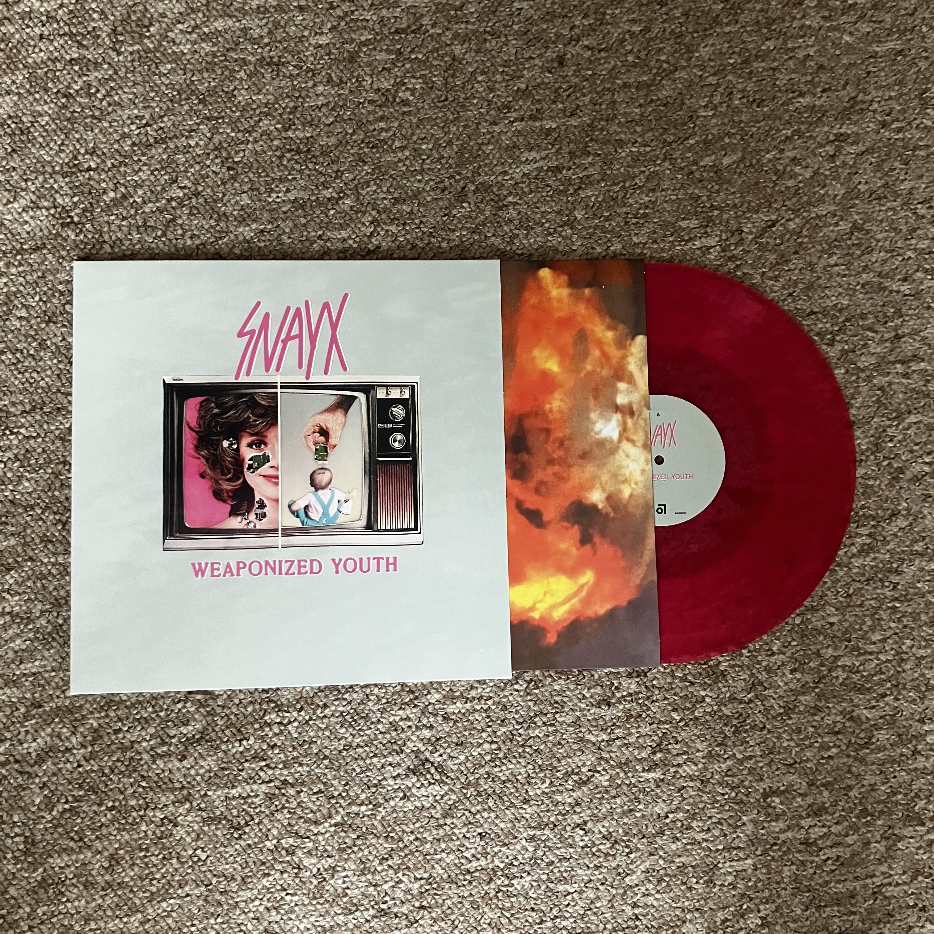 SNAYX - Weaponized Youth 180g Hyper Pink Un-Numbered Vinyl